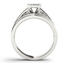 Classic Sterling Silver Princess Cut Wedding/Engagement Set - DRE's Electronics and Fine Jewelry