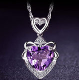 925 sterling silver jewelry - A-Purple - Sterling Silver Necklaces