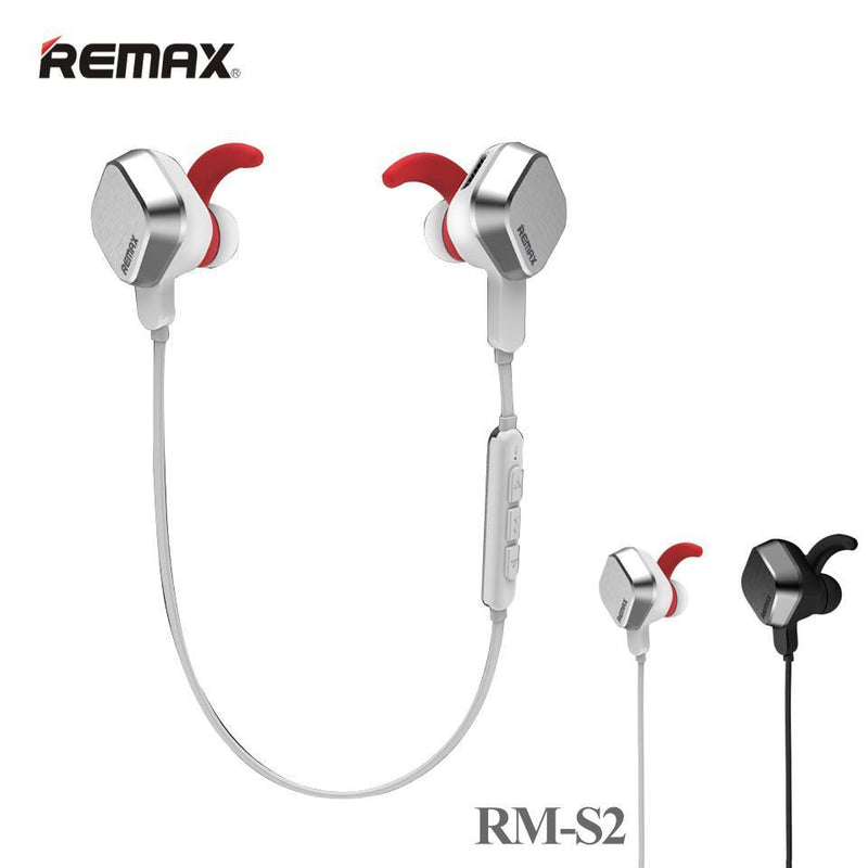 Remax S2 magnetic adsorption wireless Bluetooth headset sports running music fashion headset wire camera with mic phone headset