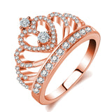 Princess Crown Ring - Sterling Silver Rings