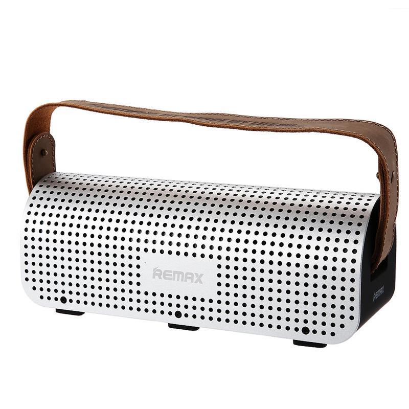 Remax H1 NFC Portble Bluetooth Speakers With Leather Straps Built-in 8800mAh Power Bank Support AUX-IN TF Card Surround Strereo