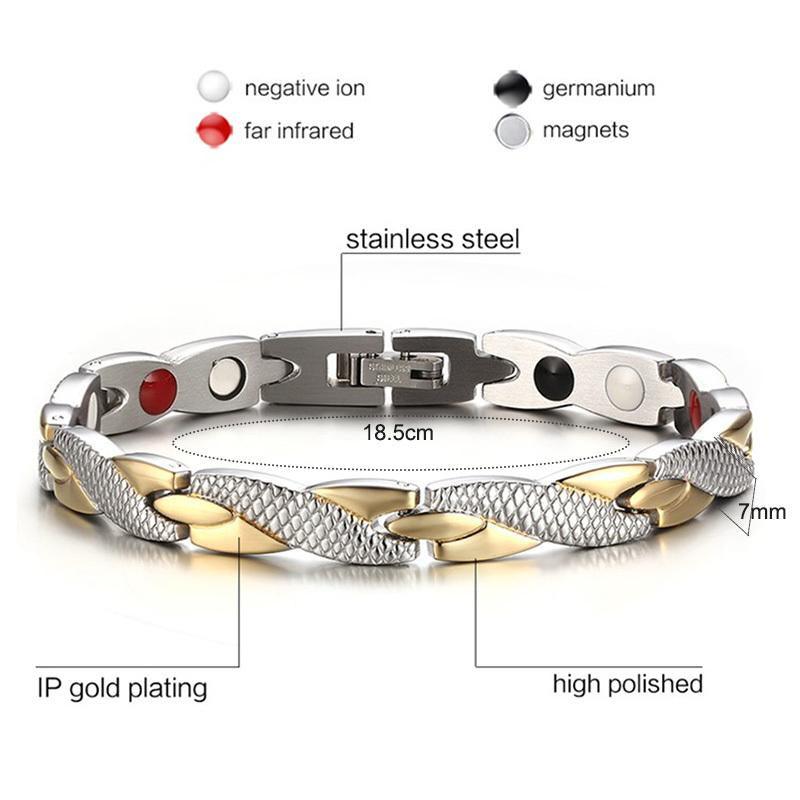 Vnox Twisted Magnetic Bracelet for Women Men - DRE's Electronics and Fine Jewelry