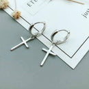 Flyleaf 925 Sterling Silver Cross Dangle Earrings For Women New Trend Lady Fashion Jewelry Pendientes Mujer Moda - DRE's Electronics and Fine Jewelry