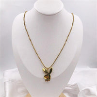 2020 new Women Fashion Cute Long Ear Bunny Pendant Necklaces Charm Playboy Necklace Party Jewelry Collier Femme - DRE's Electronics and Fine Jewelry