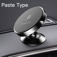 Baseus Magnetic Car Holder For Phone Universal Mobile Cell Stand Air Vent Mount GPS - Black Paste Type - Accessories