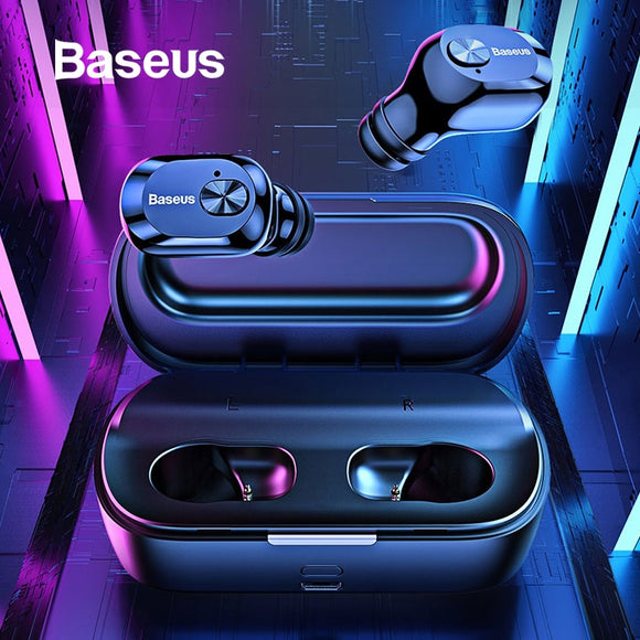 Baseus W01 TWS Bluetooth Earphone Wireless Headphone Bluetooth 5.0 Stereo Bass Wireless earphones With HD Microphone For Phone - DRE's Electronics and Fine Jewelry: Online Shopping Mall