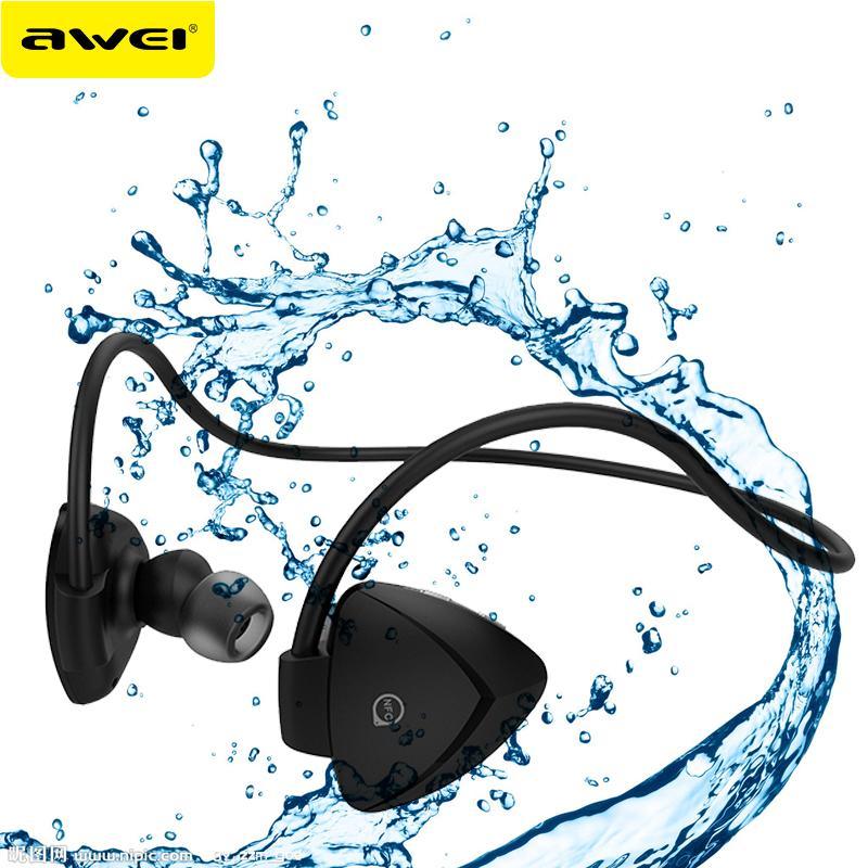 AWEI A840BL Sweatproof Wireless Bluetooth Earphone Sport Stereo Music Headphones With Mic Handsfree Headsets Auriculares - DRE's Electronics and Fine Jewelry