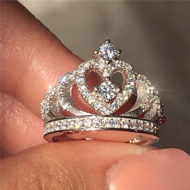 Creative Crown Zircon Ring Women - DRE's Electronics and Fine Jewelry