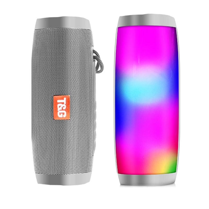 Wireless Speaker Bluetooth-compatible Speaker Microlab Portable Speaker Powerful High Outdoor Bass TF FM Radio with LED Light - DRE's Electronics and Fine Jewelry