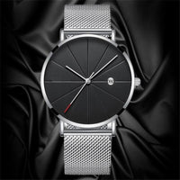 Mesh Band Steel Watch - Classic Men's Timepiece - DRE's Electronics and Fine Jewelry