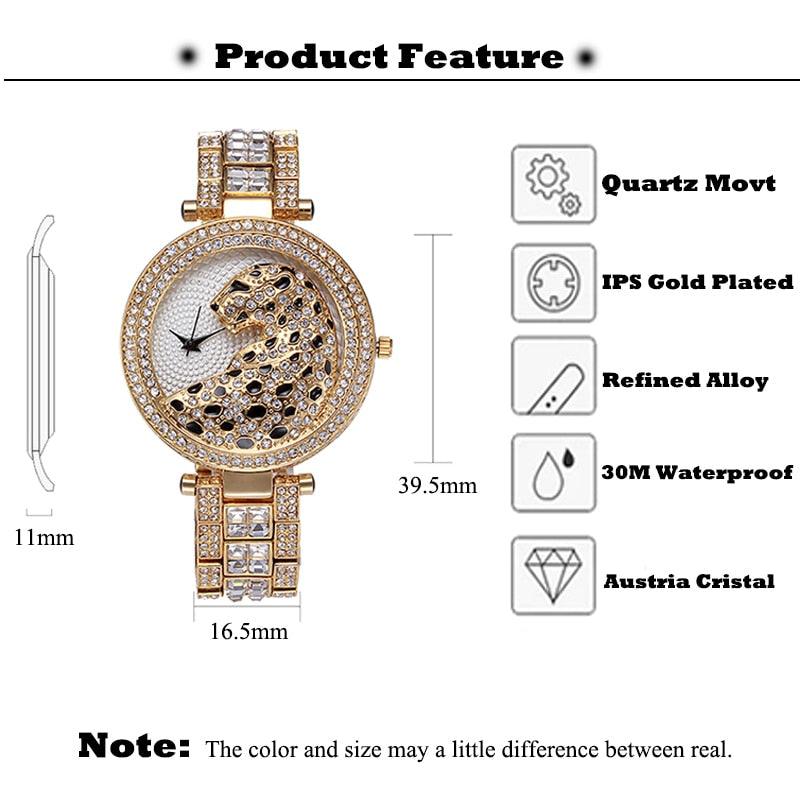 Leopard Bling Quartz Watch