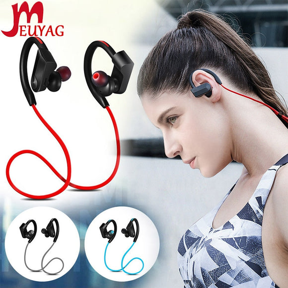 MEUYAG portable wireless Bluetooth 5.0 sports noise-cancelling waterproof headset with microphone Support iOS/Android - Wireless Headset