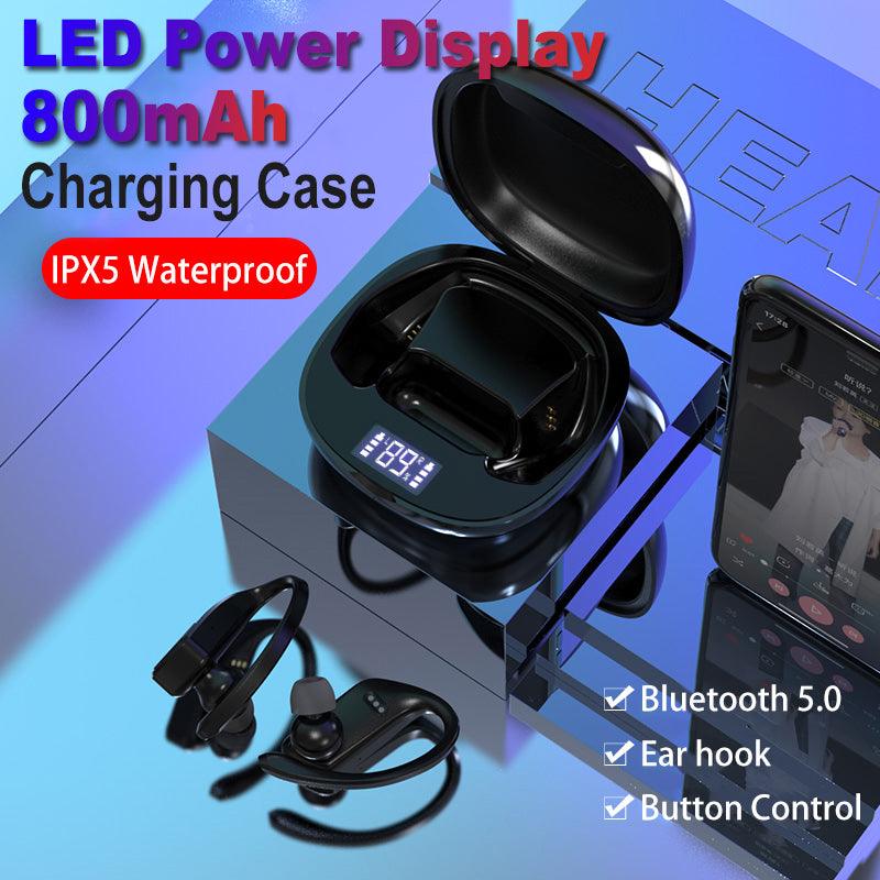 T11 Led Display Bluetooth Earphones TWS Wireless Sports headphones earburds Waterproof 8D Stereo Handsets with MIC charging case