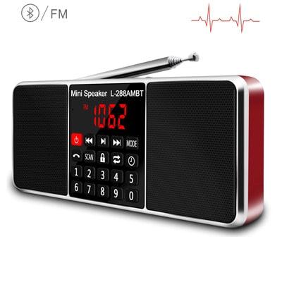 Lefon Digital Portable Radio AM FM Bluetooth Speaker Stereo MP3 Player TF/SD Card USB Drive Handsfree Call LED Display Speakers - DRE's Electronics and Fine Jewelry