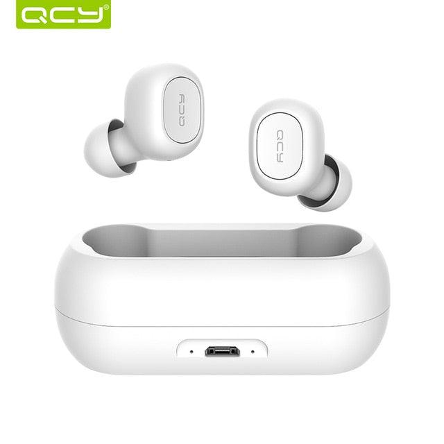 QCY qs1 TWS 5.0 Bluetooth headphone 3D stereo wireless earphone with dual microphone - DRE's Electronics and Fine Jewelry