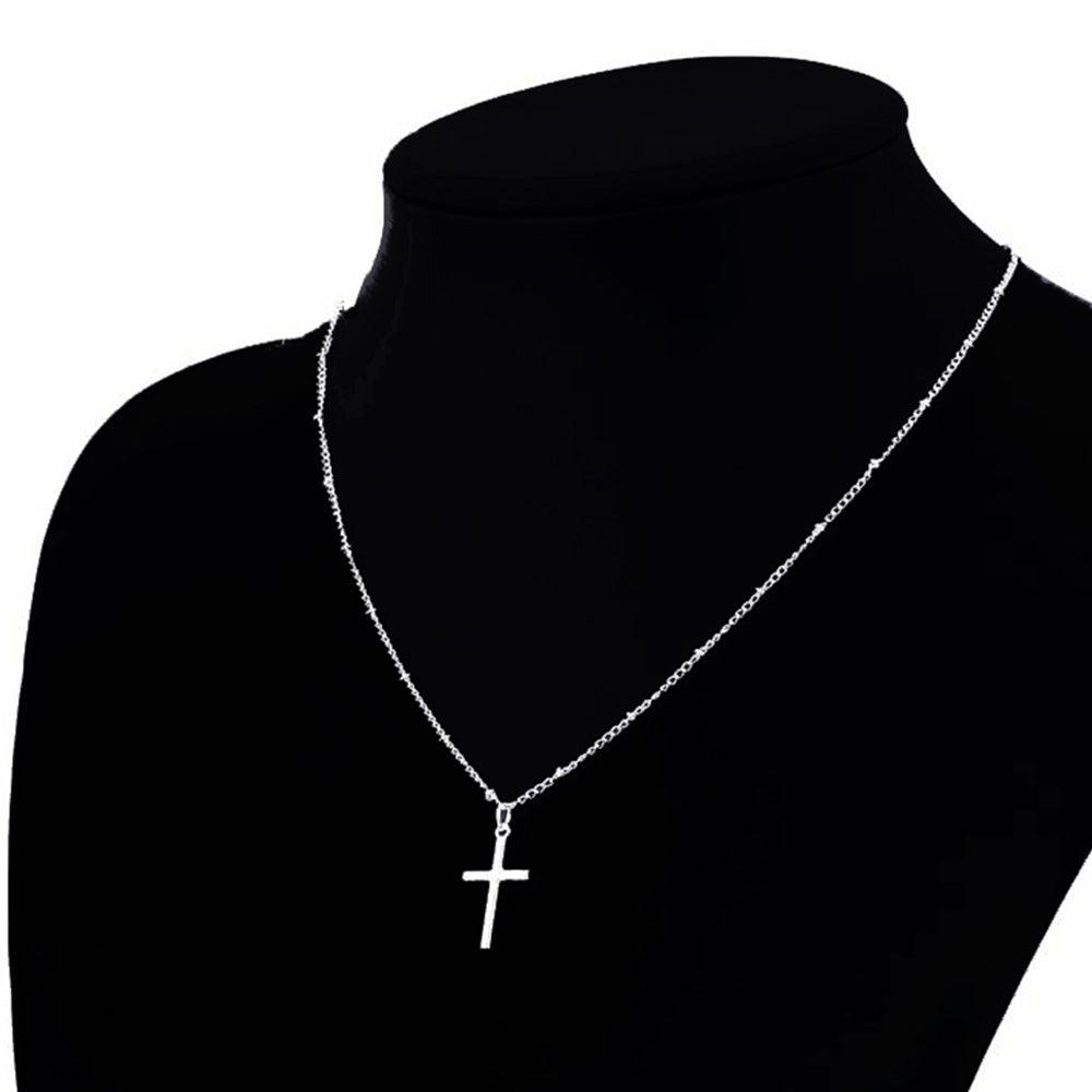 Vienkim Summer Gold Chain Cross Necklace Small Gold Cross Religious Jewelry Women's necklace - DRE's Electronics and Fine Jewelry