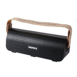 Remax H1 NFC Portble Bluetooth Speakers With Leather Straps Built-in 8800mAh Power Bank Support AUX-IN TF Card Surround Strereo