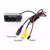 ANLUD PZ451 3 in 1 Car Parking Sensors with Rear Camera LED Light Detector Buzzer Alarm Park - DVR Cameras