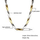 Gold Color American Flag Men Pendant Necklace Trendy USA Symbol Stainless Steel Titanium Chain Necklaces Jewelry - DRE's Electronics and Fine Jewelry