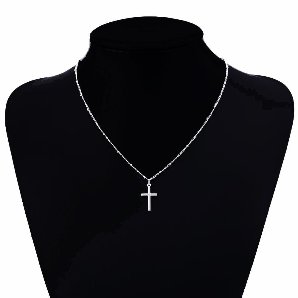 Vienkim Summer Gold Chain Cross Necklace Small Gold Cross Religious Jewelry Women's necklace - DRE's Electronics and Fine Jewelry