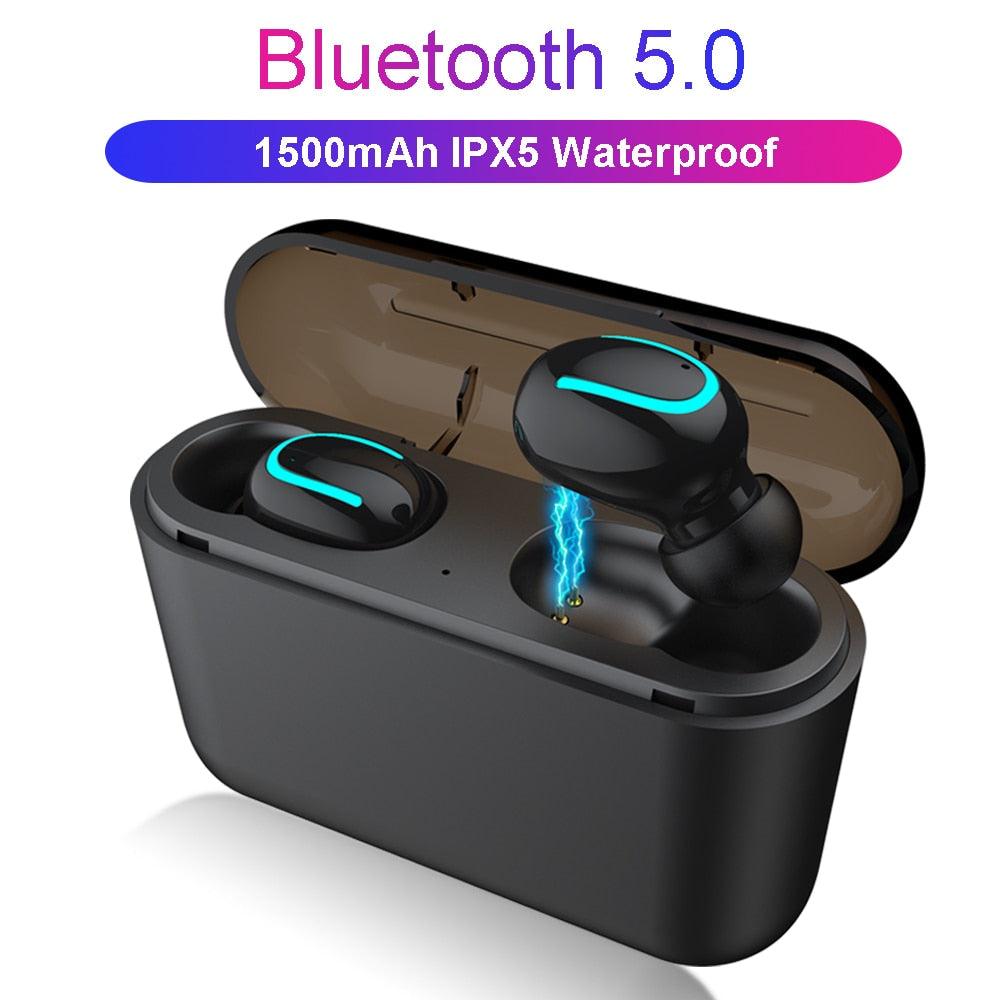 Bluetooth 5.0 Earphones TWS Wireless Headphones Blutooth Earphone Handsfree Headphone Sports Earbuds Gaming Headset - DRE's Electronics and Fine Jewelry