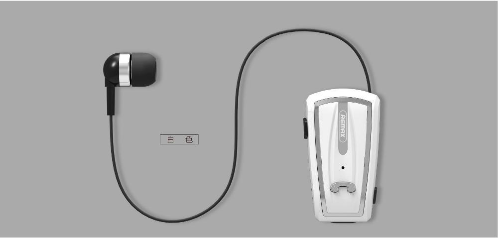 Remax RB-T12 Wireless Bluetooth V4.0 Clip-on Earphones in-Ear Retractable Wear - DRE's Electronics and Fine Jewelry