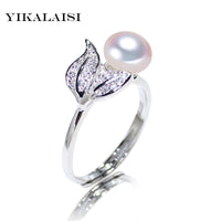 YIKALAISI Pearl jewelry 7-8 mm rings 925 sterling silver jewelry - DRE's Electronics and Fine Jewelry