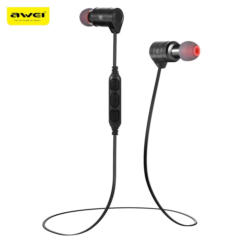 Awei AK3 Waterproof Magic Magnet Attraction Bluetooth 4.1 Headset In-Ear Sports Earphone with Microphone On-ear Control - DRE's Electronics and Fine Jewelry