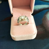 Original Solid 925 Silver Rings For Men Sona 1 Carat Diamant Engagement Cubic Zirconia Wedding Jewelry