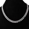 Titanium steel stainless steel wide flat Necklace - DRE's Electronics and Fine Jewelry