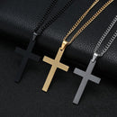 Titanium Steel Simple Single Cross Necklace Pendant - DRE's Electronics and Fine Jewelry