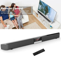 SR100 Plus Bluetooth Soundbar Home TV Speaker Wireless Subwoofer Remote Control Stereo Surround Sound 4*15W Speakers - DRE's Electronics and Fine Jewelry