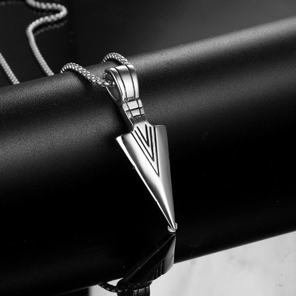 2021 Fashion New Black Rectangle Pendant Necklace Men Trendy Simple Stainless Steel Chain Men Necklace Jewelry Gift - DRE's Electronics and Fine Jewelry