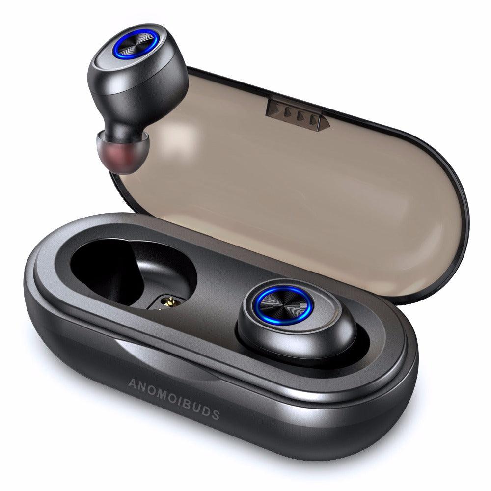 Anomoibuds Capsule TWS Wireless Earbuds V5.0 Bluetooth Earphone Headset Deep Bass Sport Earphone - DRE's Electronics and Fine Jewelry