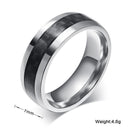 Vnox men ring carbon fiber jewelry - DRE's Electronics and Fine Jewelry