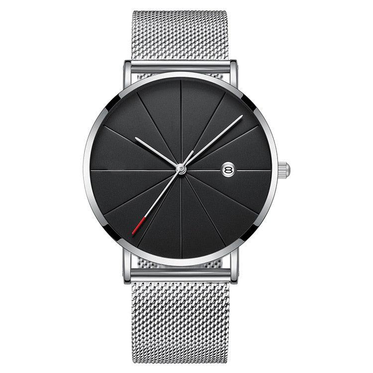 Mesh Band Steel Watch - Classic Men's Timepiece - DRE's Electronics and Fine Jewelry