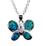 Silver Filled Blue Sea Turtle Pendant Necklace for Women - A058 / 50cm - Sets