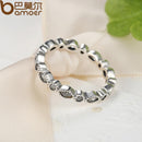 BAMOER 925 Sterling Silver Alluring Brilliant Marquise Stackable Finger Ring PA7130 - DRE's Electronics and Fine Jewelry