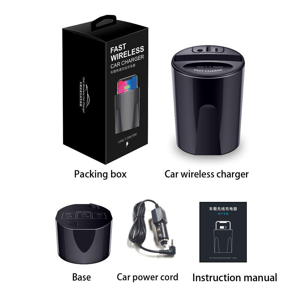 k10W Car Wireless Charger Cup with USB Output for iPhone XS MAX/XR/X/8 SAMSUNG Galaxy S9/S8/S7/S6/Note8/Note5 edge for PIXEL 3XL - DRE's Electronics and Fine Jewelry