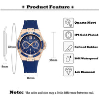 MISSFOX Rose Gold Chrono Watch - DRE's Electronics and Fine Jewelry