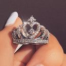 Creative Crown Zircon Ring Women - DRE's Electronics and Fine Jewelry