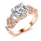 Crystal Silver Cubic Zirconia Wedding Ring - Rings