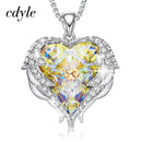 Cdyle Angel Wings Necklace Crystals from Swarovski Necklaces Fashion Jewelry For Women Heart Of Angel Mother's Day Gifts - DRE's Electronics and Fine Jewelry