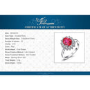 Princess Diana William Engagement Wedding Created Red Ruby Ring Set Pure 925 Sterling Silver Jewelry - DRE's Electronics and Fine Jewelry