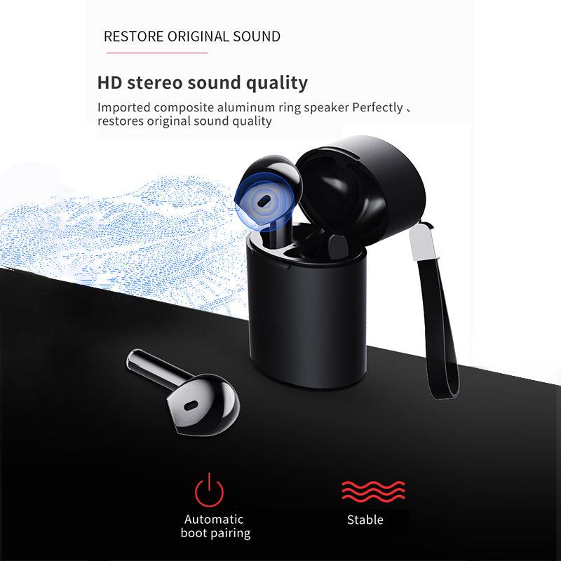 X10 V5.0 Bluetooth Auto Pairing Stereo Bass Earphone Wireless Touch Earbuds Headset Portable Strap Charge Case - DRE's Electronics and Fine Jewelry