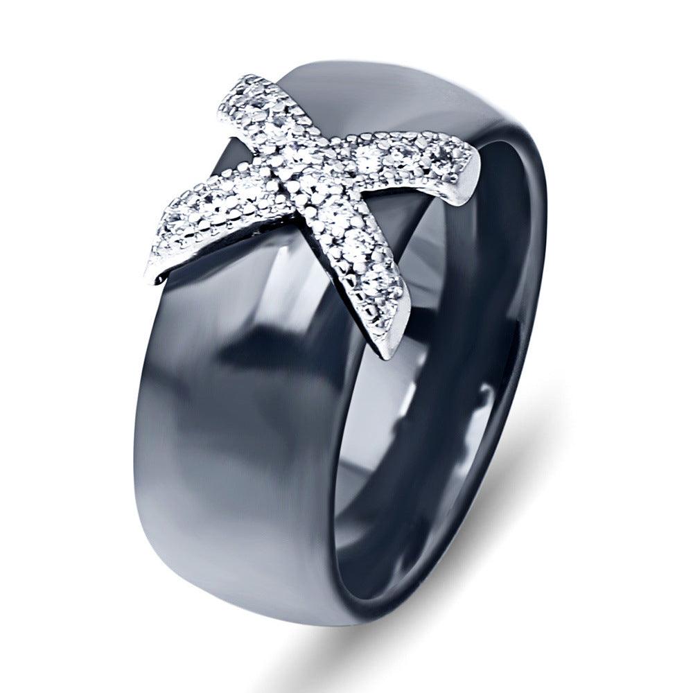 Black White Stainless Steel Ring - DRE's Electronics and Fine Jewelry