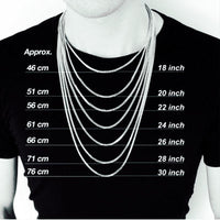 HNSP STAINLESS STEEL TWIST CHAIN NECKLACE FOR MEN - DRE's Electronics and Fine Jewelry