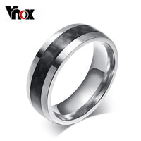 Vnox men ring carbon fiber jewelry - DRE's Electronics and Fine Jewelry