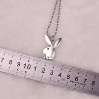 2020 new Women Fashion Cute Long Ear Bunny Pendant Necklaces Charm Playboy Necklace Party Jewelry Collier Femme - DRE's Electronics and Fine Jewelry