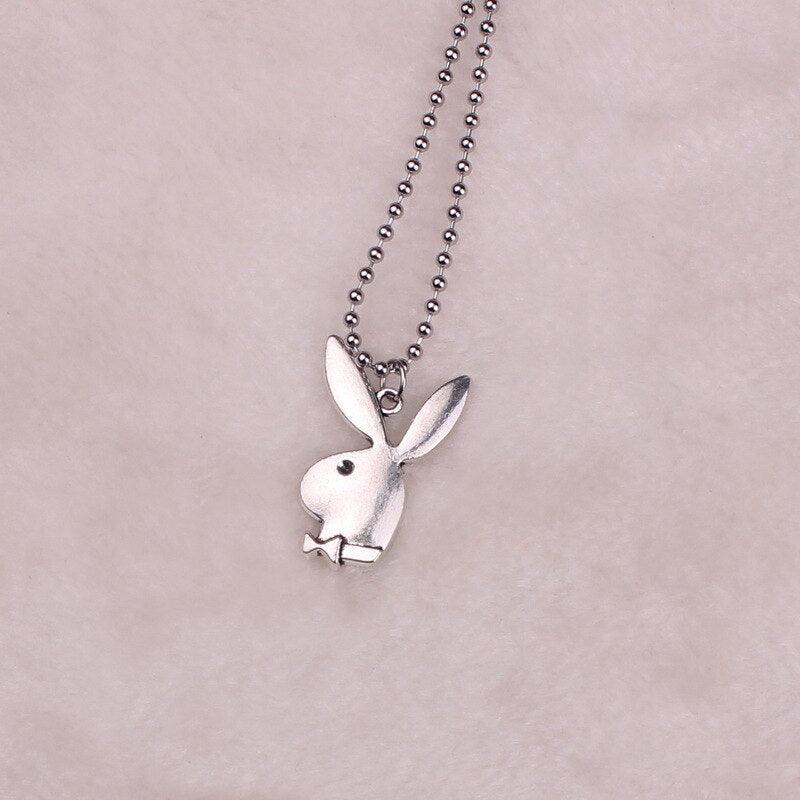 2020 new Women Fashion Cute Long Ear Bunny Pendant Necklaces Charm Playboy Necklace Party Jewelry Collier Femme - DRE's Electronics and Fine Jewelry